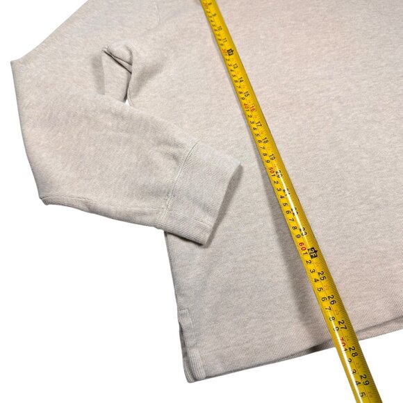 Polo Ralph Lauren Estate-Rib Quarter-Zip Pullover Sweater Sz XL Cotton Cream - Picture 5 of 6